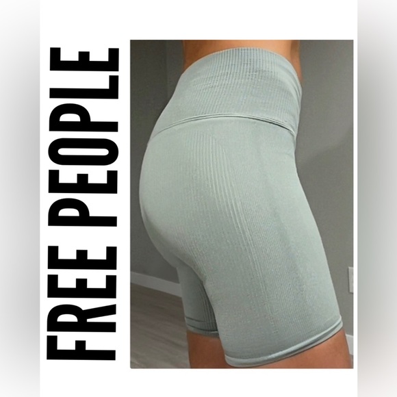 FP Movement by Free People Pants - SALE🔥NWOT-- 🌿FP Movement Happiness Runs Bike Shorts – Sage Green (XS/S)